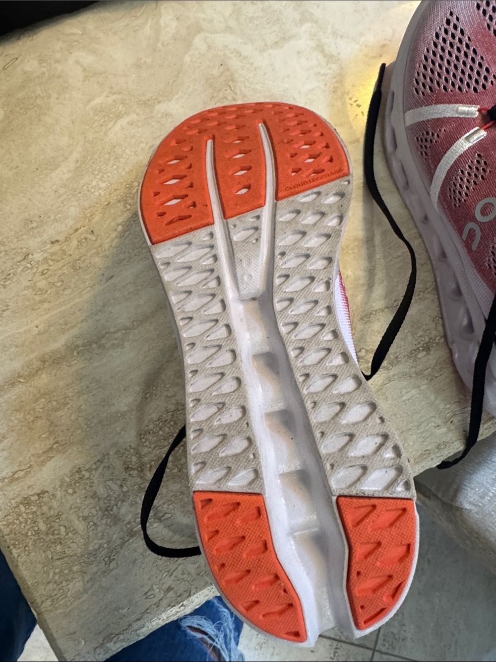 On Running Women's Rose Pink Mesh Running Sneakers - Picture 2 of 6